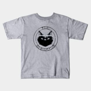 Black Cat Logo Design Kids T-Shirt